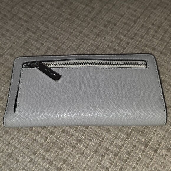 Kate Spade Madison Colorblock Large Slim Bifold Wallet - Gret - Picture 9 of 9